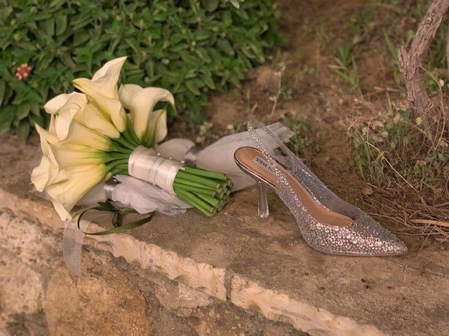 Huwelijk Kreta boeket schoen