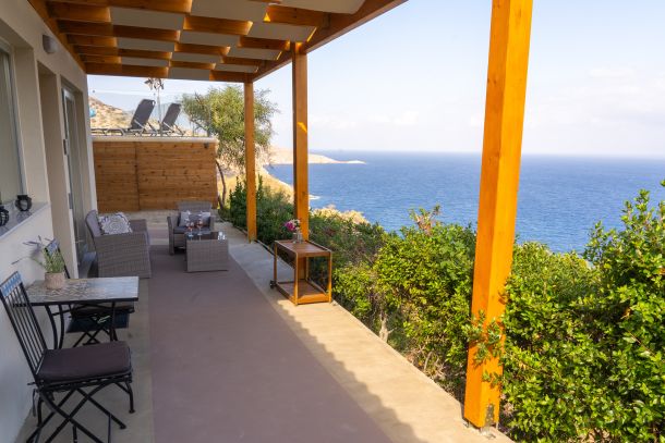Terras luxe appartement Kreta